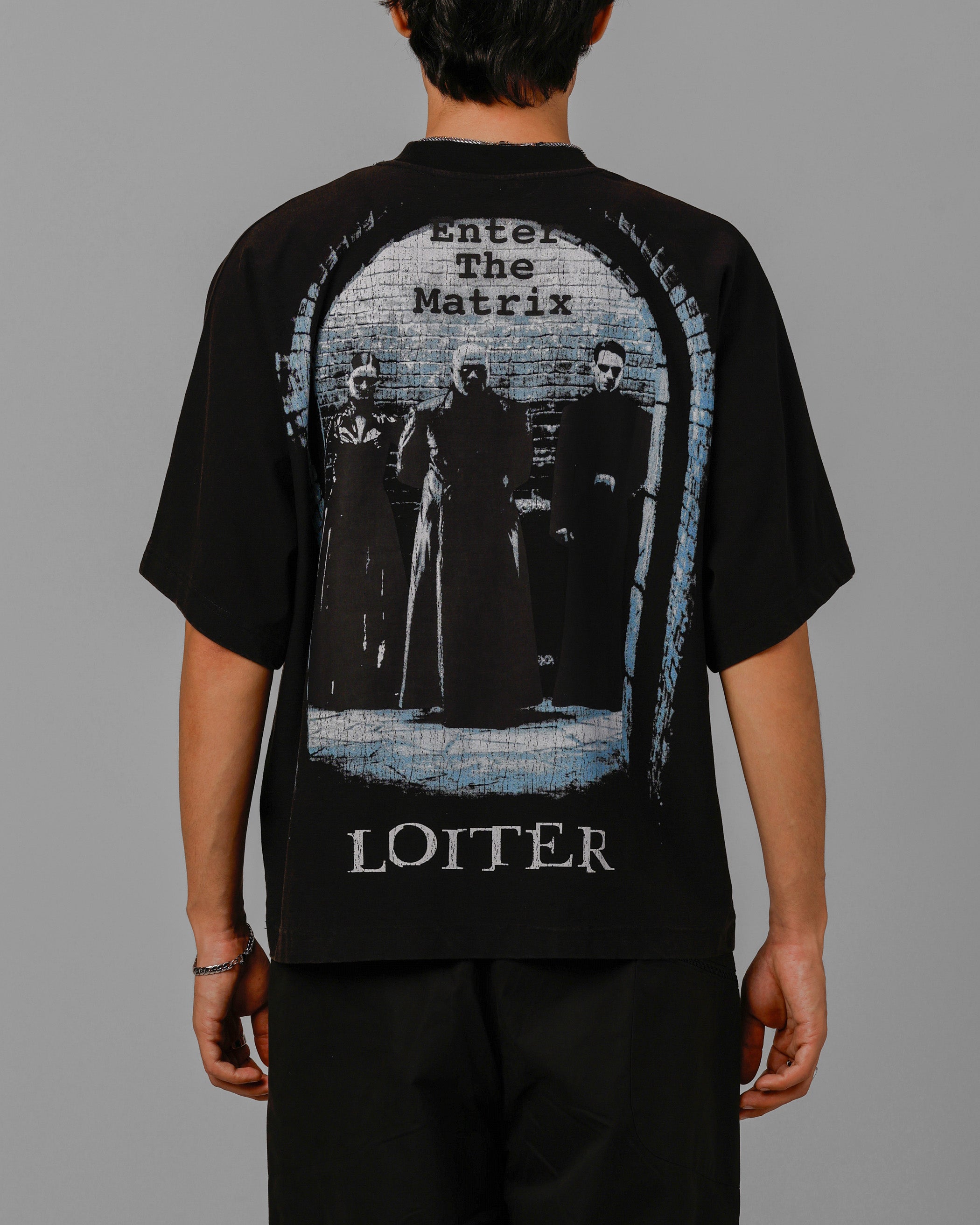 Loiter The Matrix Boxy T-Shirt Washed Black