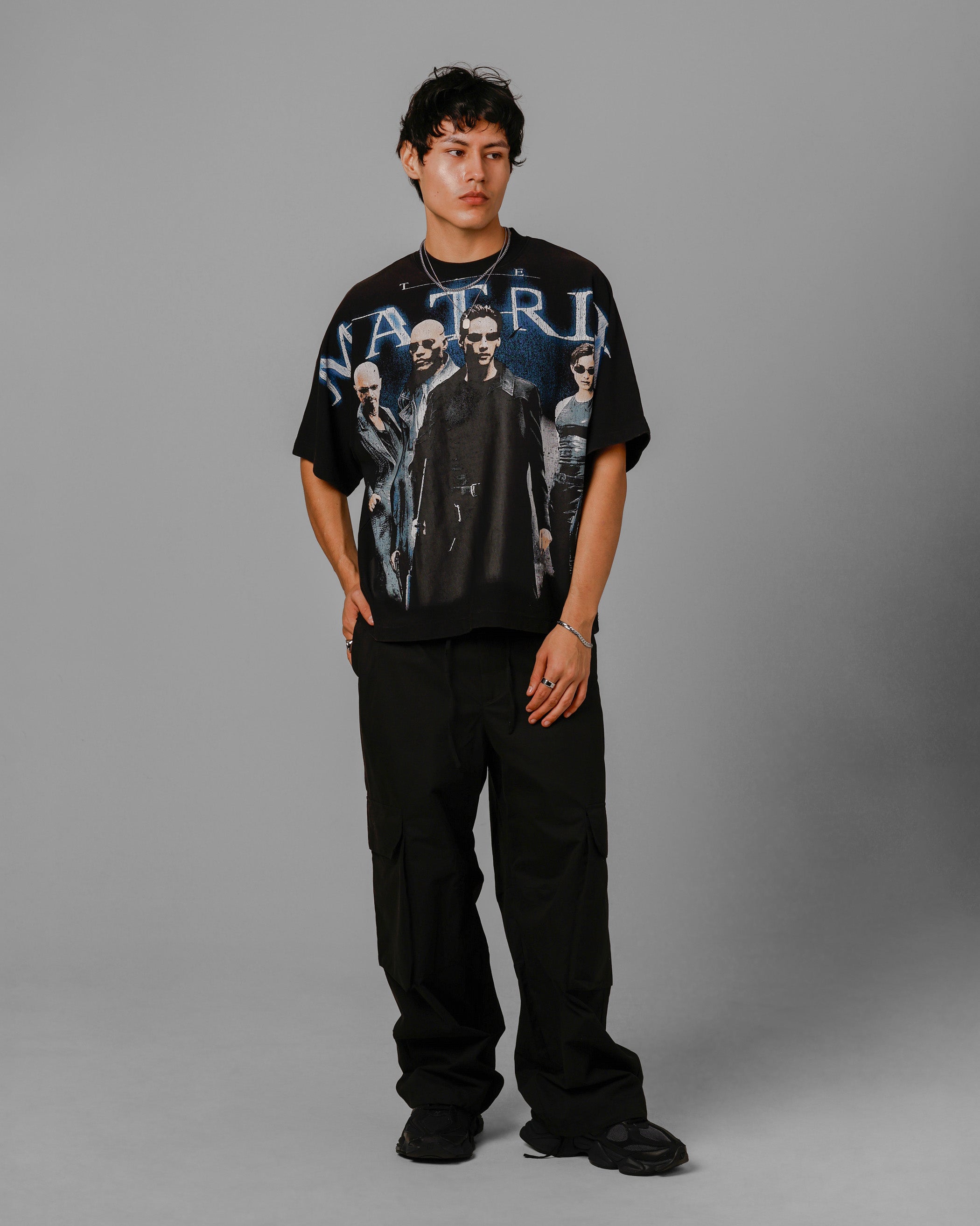 Loiter The Matrix Boxy T-Shirt Washed Black