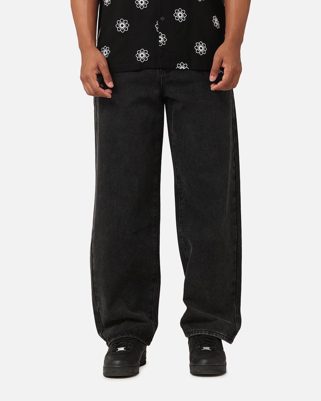 XXIII Baggy Jeans Black Stonewash